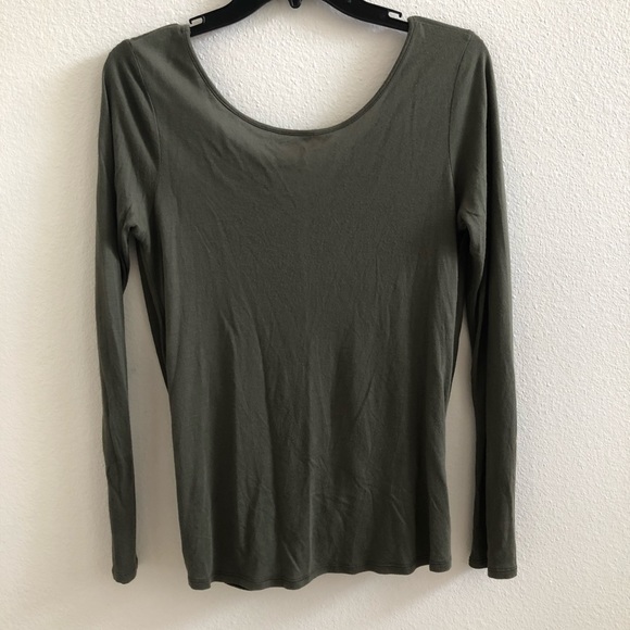 Express One Eleven Open Back Wrap Long-sleeve - Picture 2 of 3